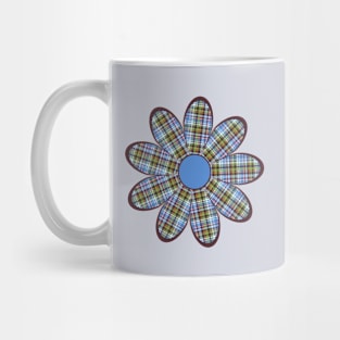 Plaid Coneflower Mug